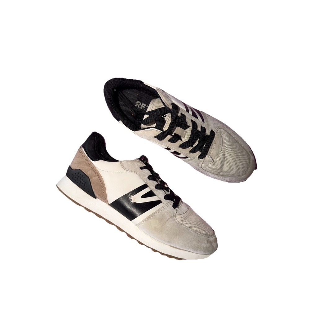 Tretorn Womens Loyola  Beige Black Metallic Sneakers Size 7 Retro Casual Shoe